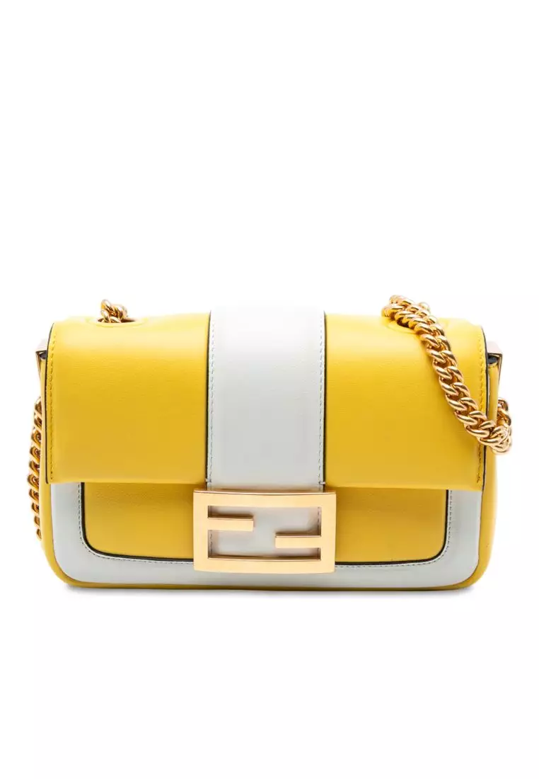 FENDI】Mini Baguette ミニバッグ イエロー FENDI mini baguette 
