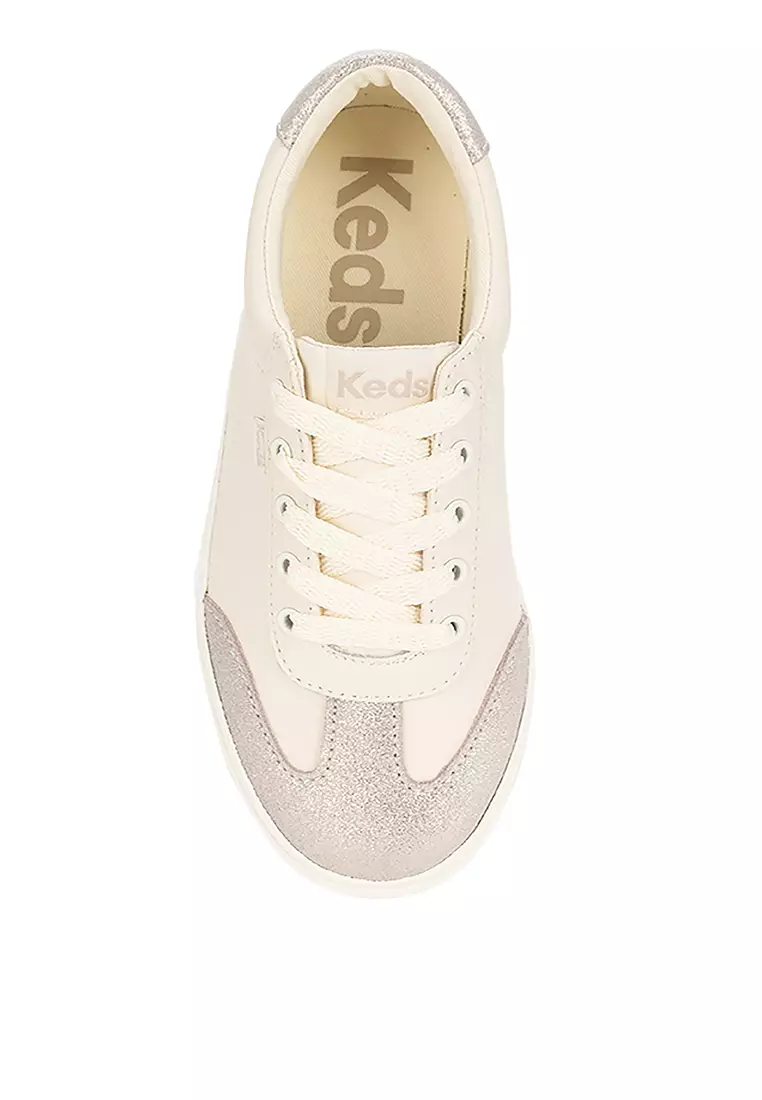 Jump Kick T-Toe Leather/Glitter Suede Shoes