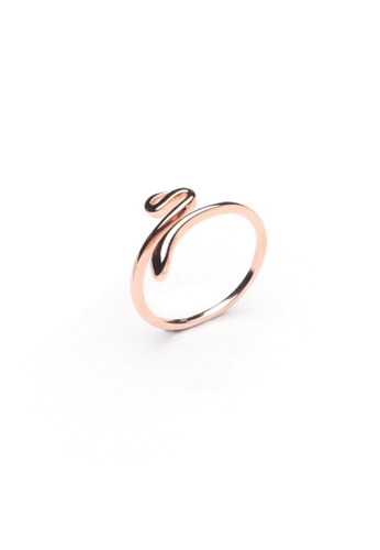 Millenne silver MILLENNE Millennia 2000 Sleek Serpent Rose Gold Adjustable Ring with 925 Sterling Silver BC7D7AC876227CGS_1