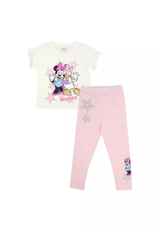 Disney Minnie Toddler Girls "Besties Stars" Blouse with Leggings Set