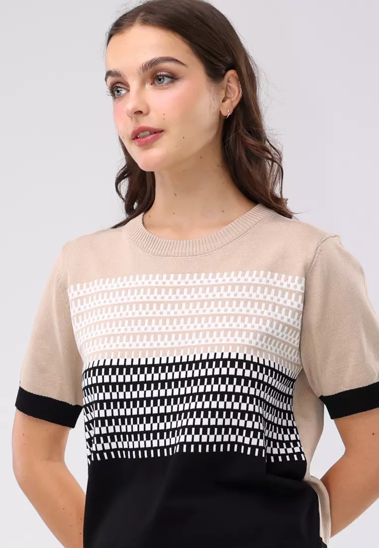 Ladies Knitted 2 In 1 Blouse & Pants