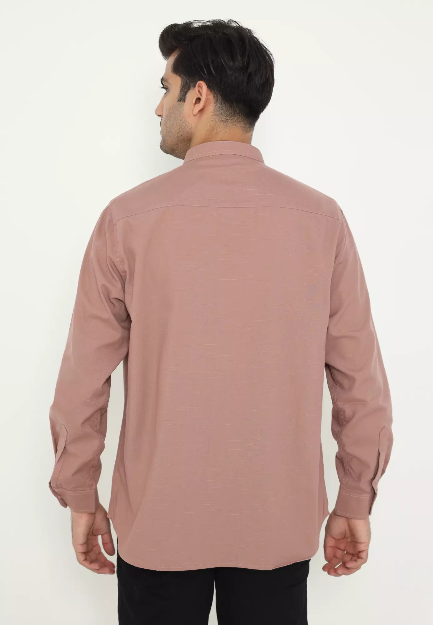 Ramadan Series | Ryusei Kemeja Kerah Koko Lengan Panjang Nakato Maroon