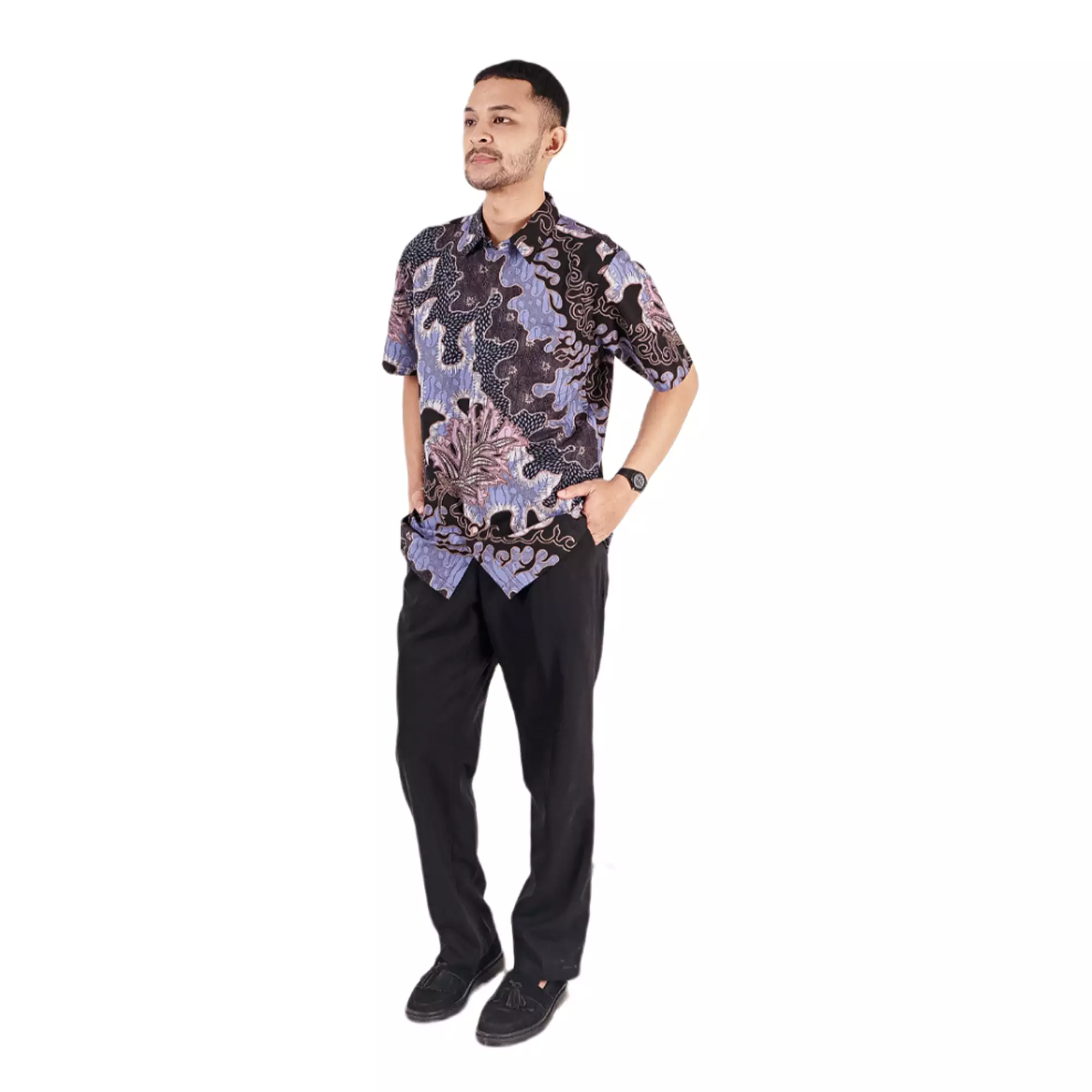 Kemeja Batik Pria - Bhatara Batik Edwin - Atasan Batik Lengan Pendek