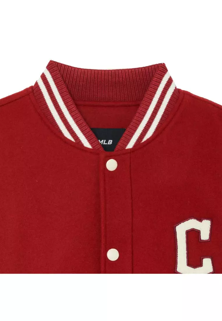 WOOL BASIC VARSITY JACKET CLEVELAND INDIANS