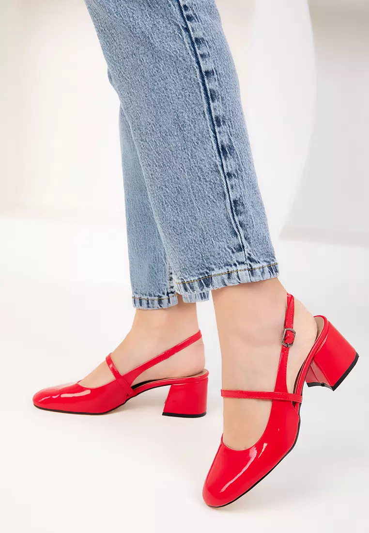 Discount on Soho  shoes - SKU: Ankle Strap Slingback Heels