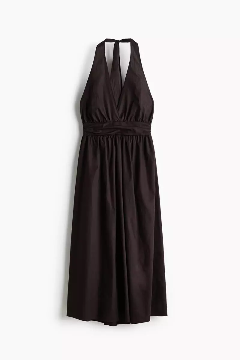 Cotton halterneck dress