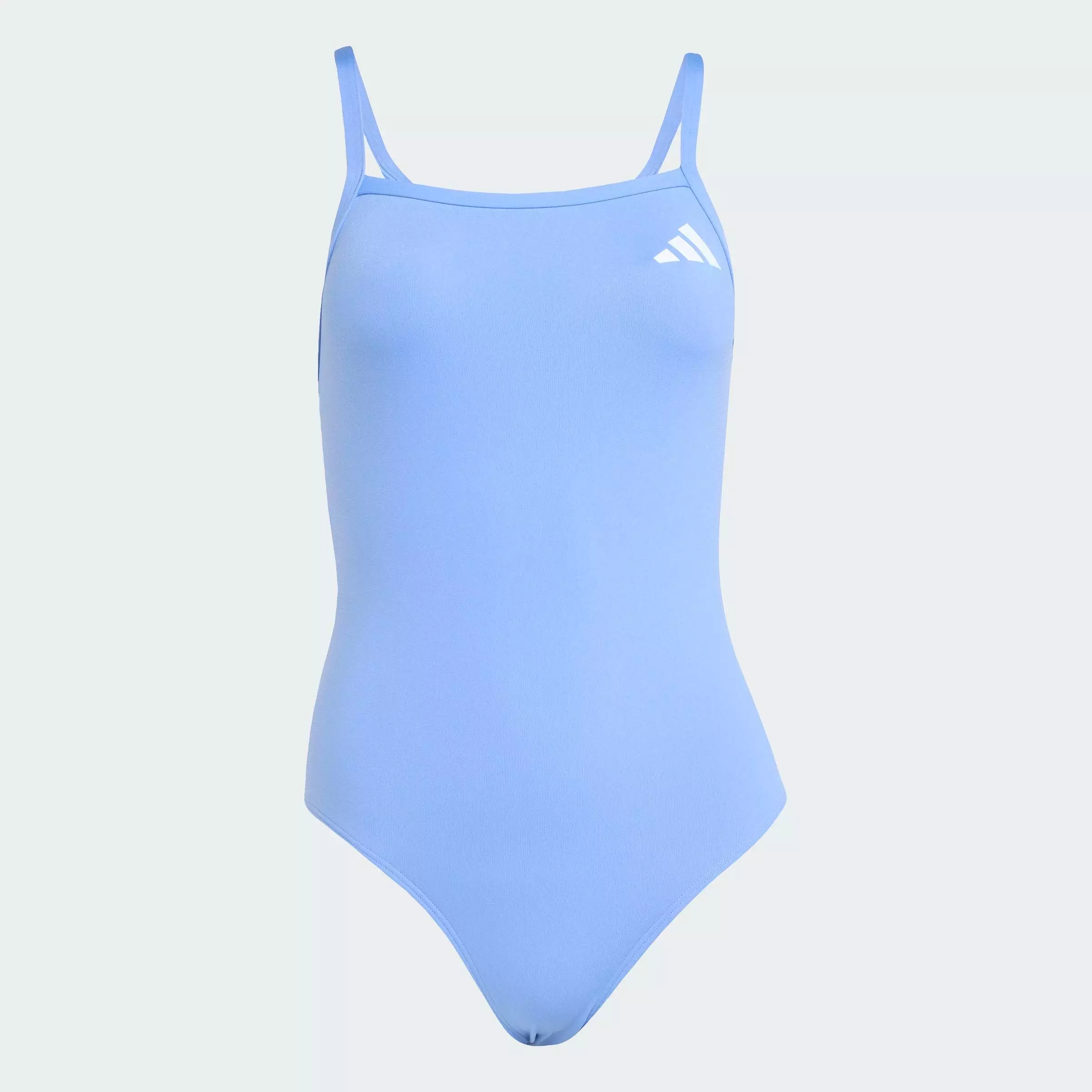 Swimming Thin Straps V-back Swimsuit Women Blue JM8141