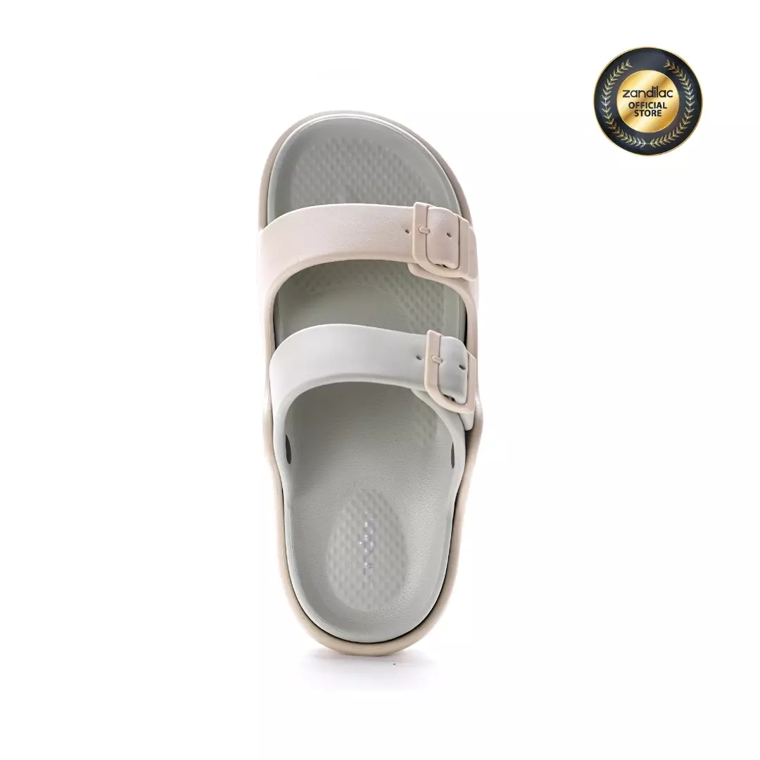 ZANDILAC - SANDAL LAKI DEWASA CH122371LD selop full karet - KREM/HIJAU SWAMP