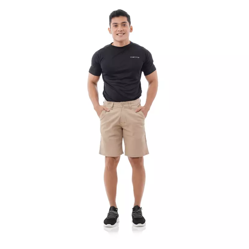 Tiento Celana Chinos Pendek Casual Sporty Chino Short Pants Golf Rocky Khaki
