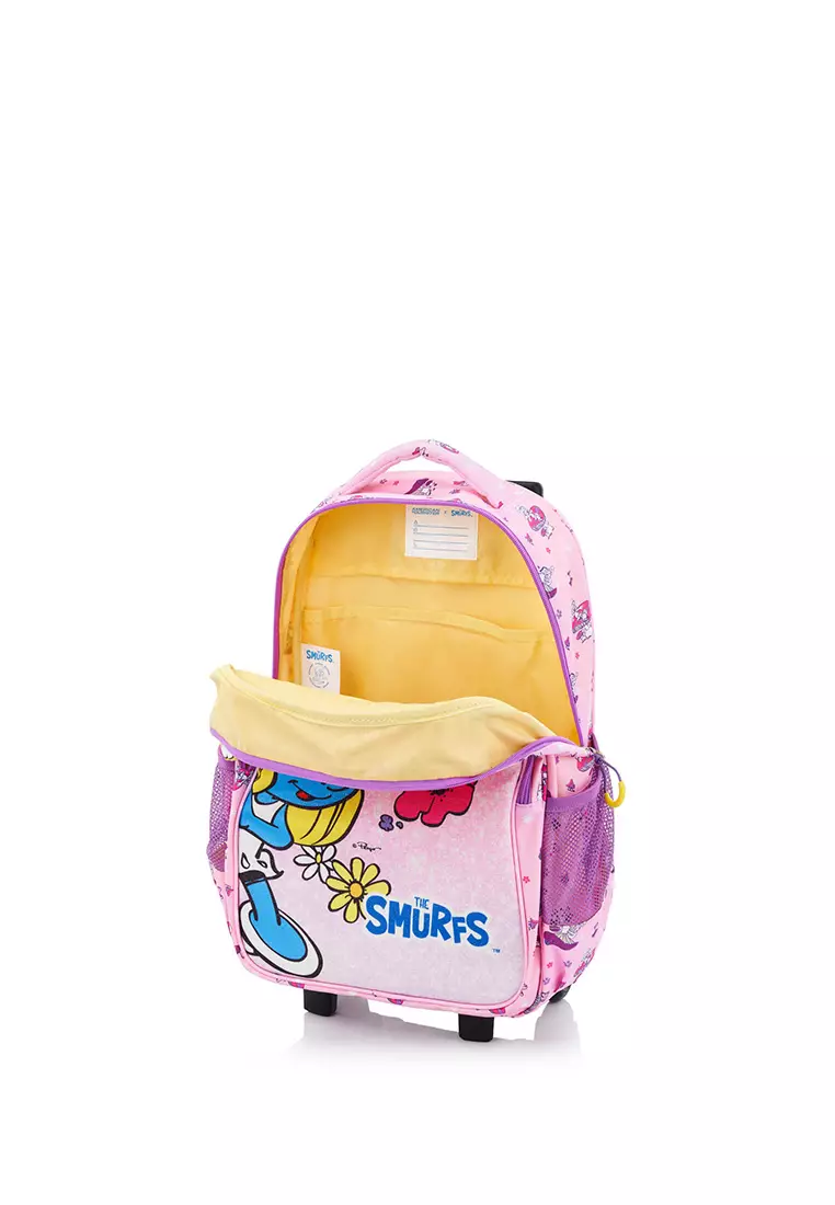 THE SMURFS WHEELED BACKPACK - LILAC/LAVENDER