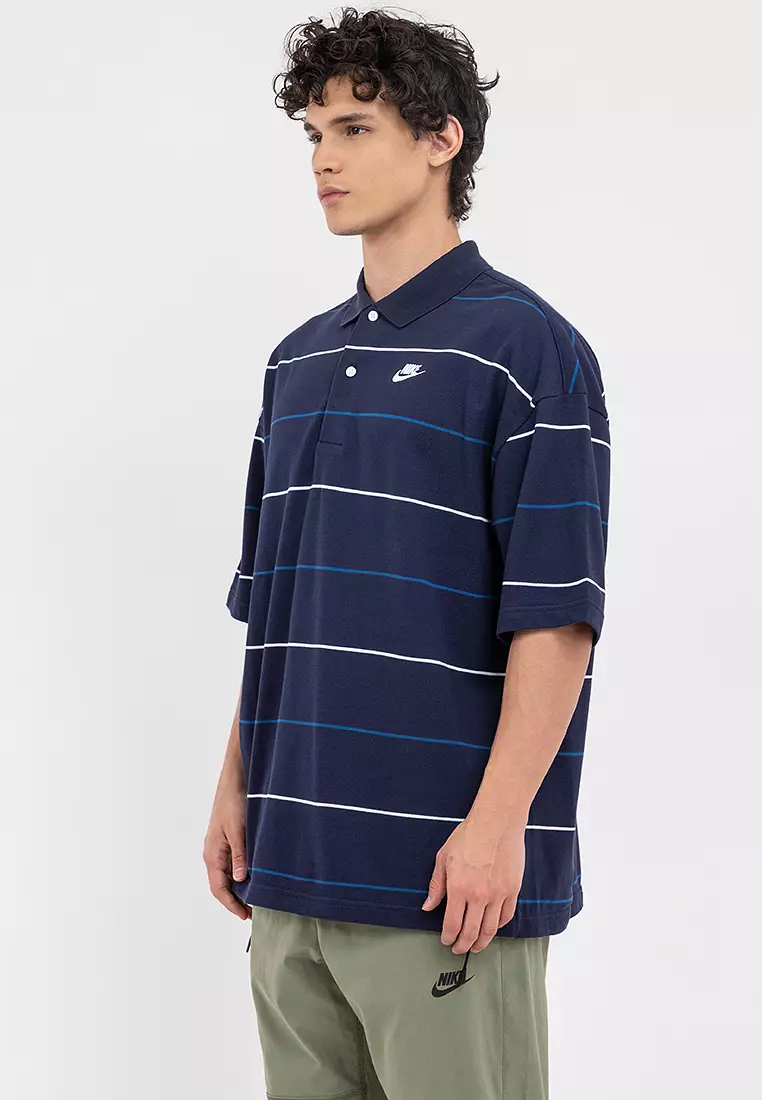 Club Oversized Striped Polo