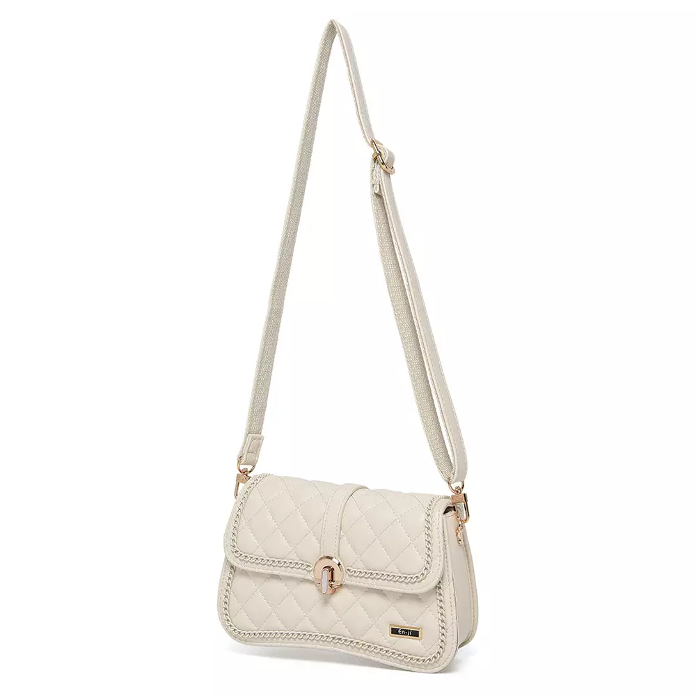 En-ji Jimon Shoulderbag - Ivory