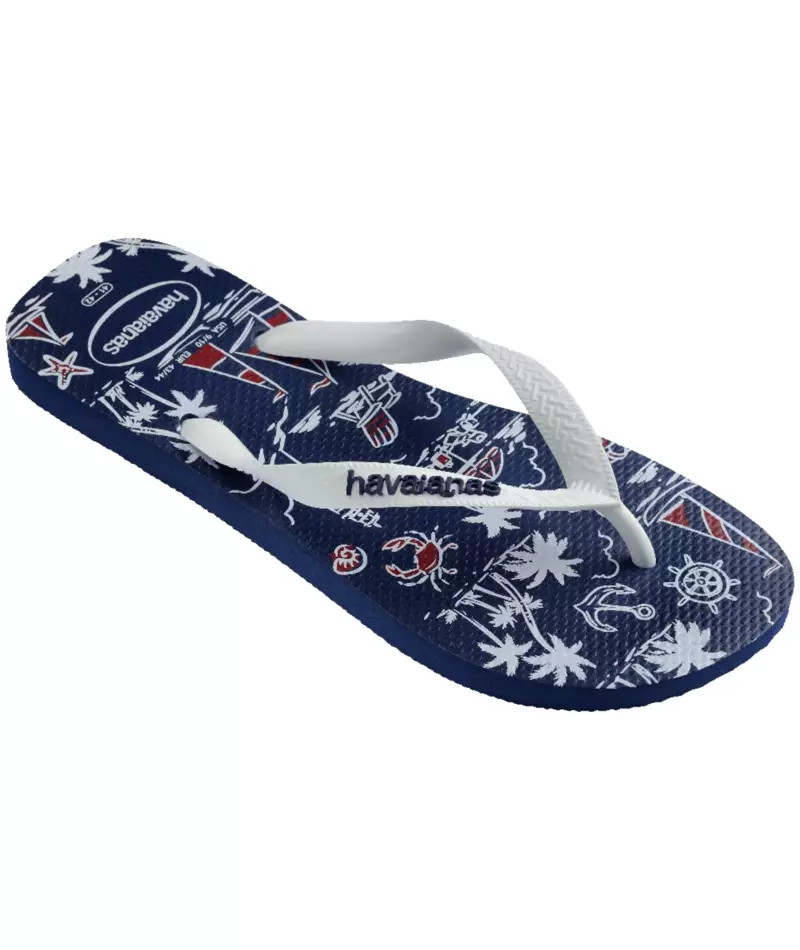 [ONLINE EXCLUSIVE] Havaianas 0306 Top Nautical Navy / White - Sandal Pria