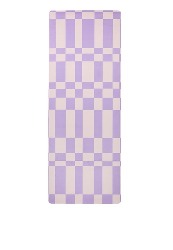 Milliot & Co. purple Checkmate Sports Mat 7BA03AC3CE4BBCGS_1