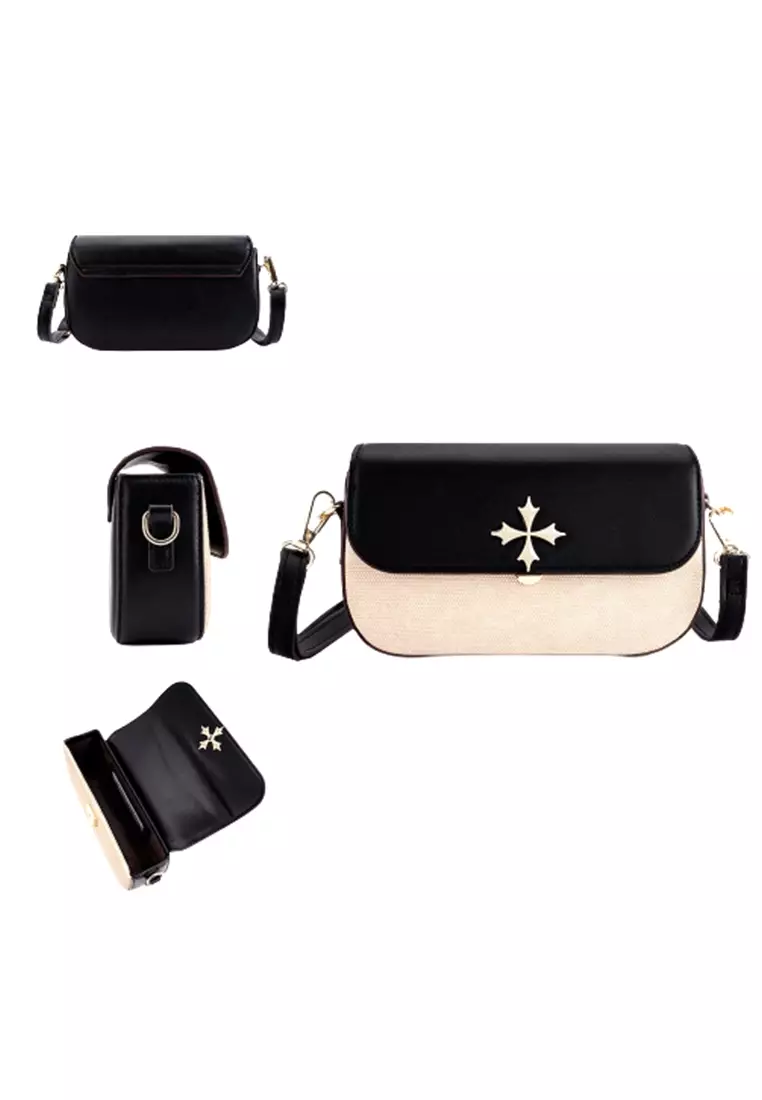 Tas Selempang Wanita Sling Bag Bahan Kulit PU Leather Premium BAEOS