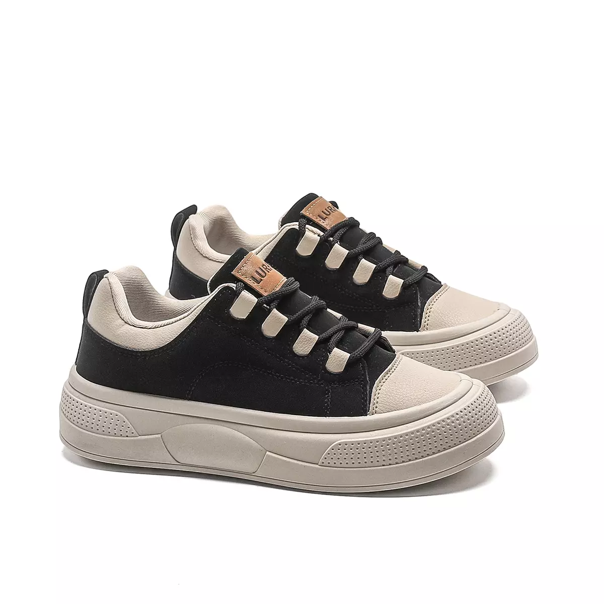 LURAD Sepatu Wanita Simple Polos Jalan santai Sneakers Cewek Stylist QY813