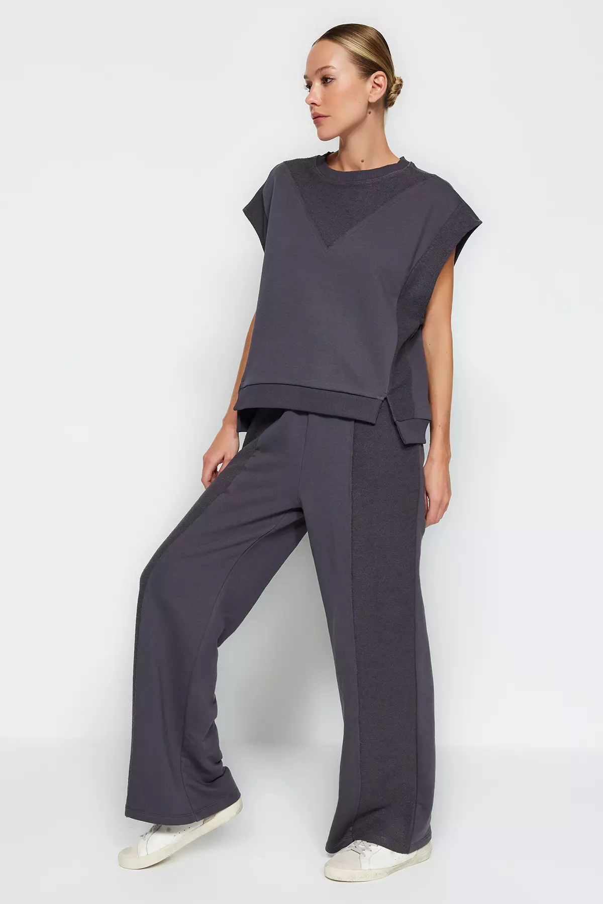 High Waist Drawcord Pants
