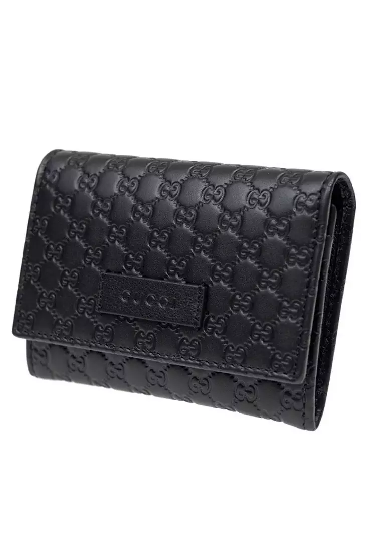 Buy Gucci Gucci Micro Guccissima Small Wallet in Black 2024 Online ...