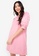 ZALORA BASICS pink Embroidey A-Line Mini Dress 7F525AADF024FEGS_1