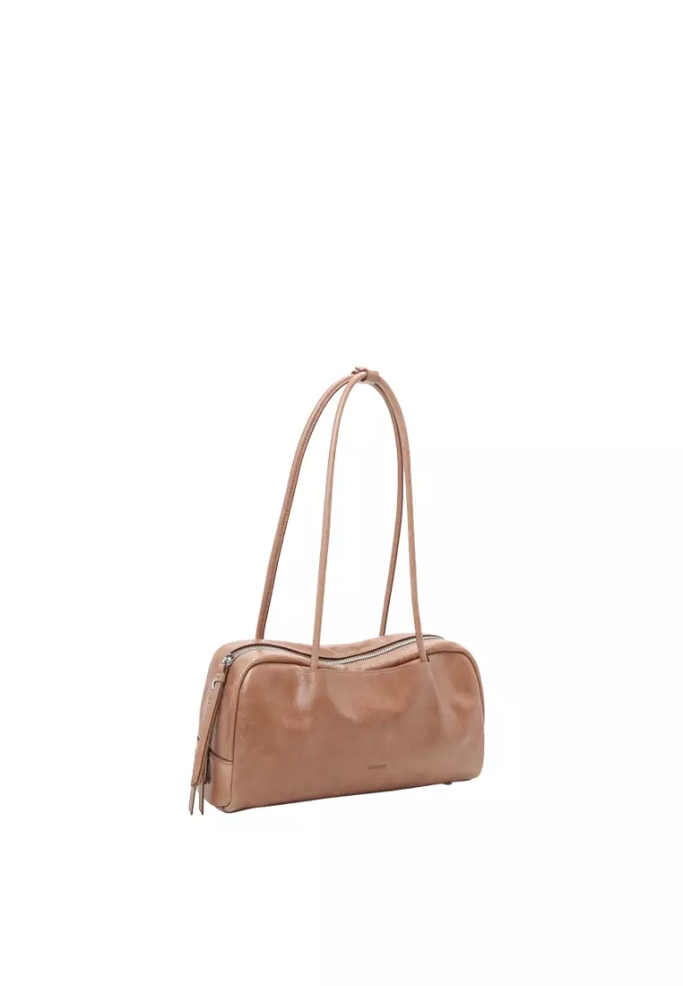 TONA Pocket East West Boston Bag - Distressed Taupe