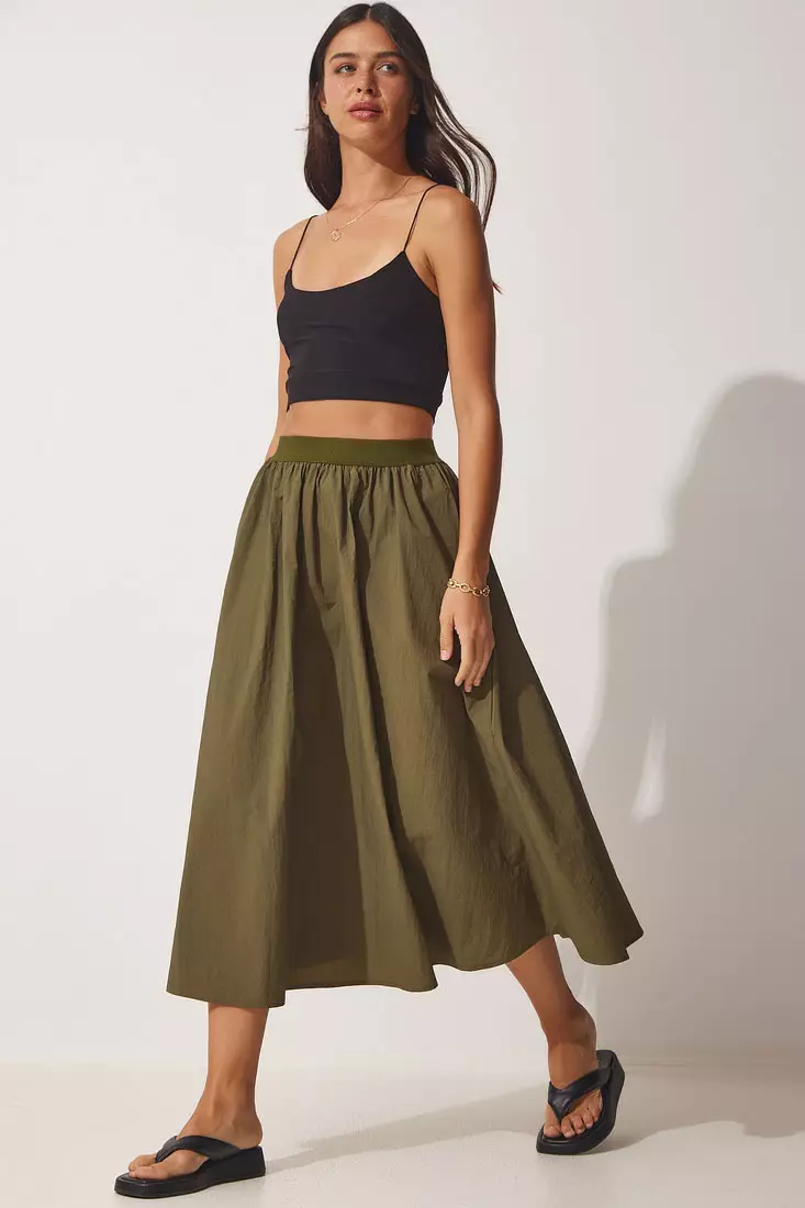 Balloon Midi Skirt