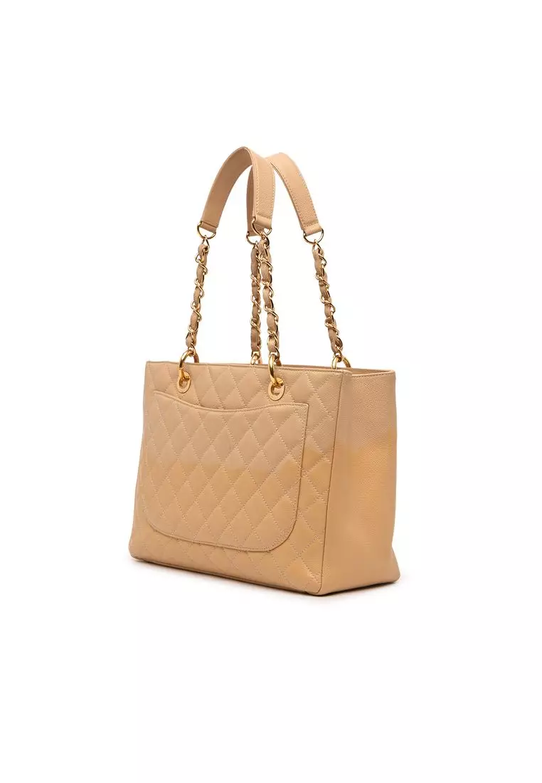 Pre-Loved Chanel Caviar Grand Shopping Tote