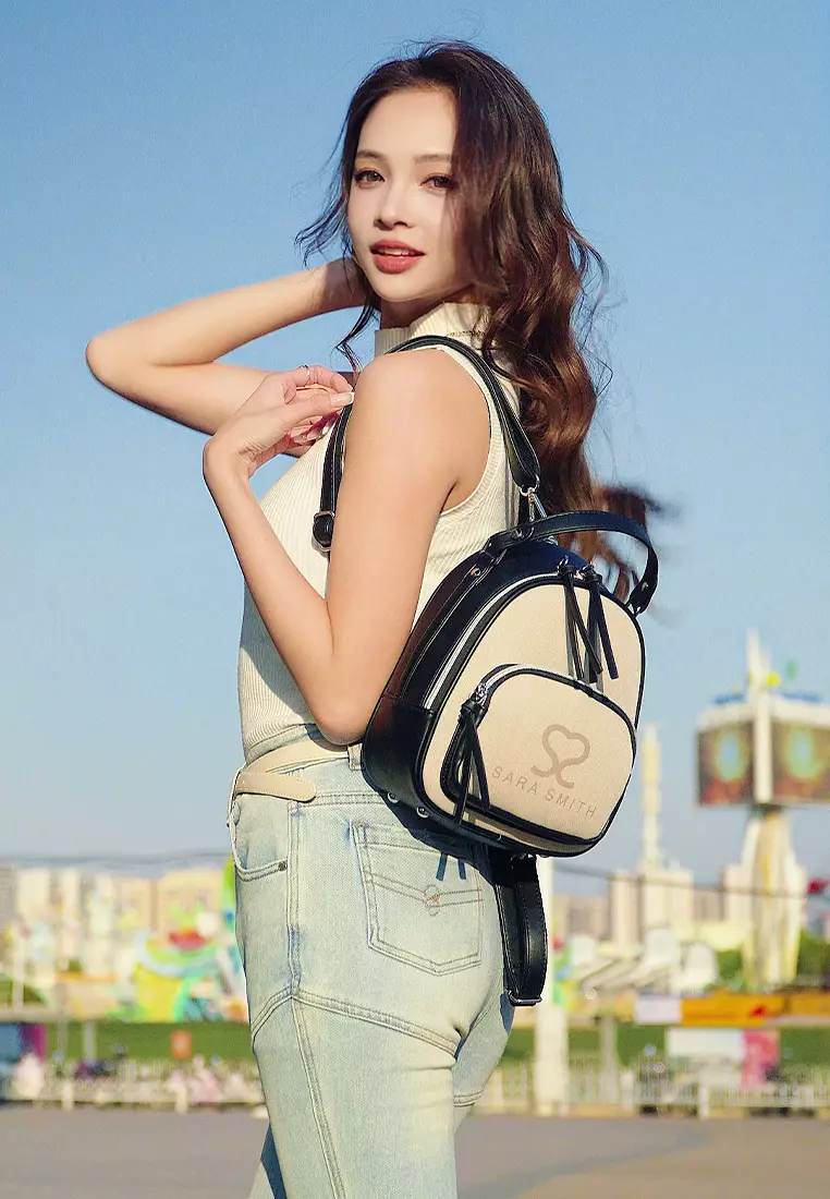 Women's Mini Backpack (Tas Ransel Wanita & Tas Punggung Wanita) - Hitam