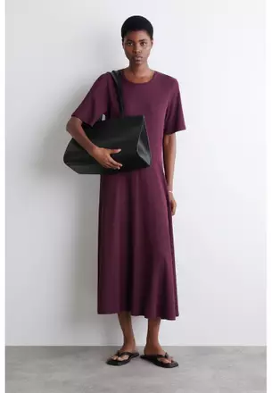 green emerald velvet dress COS Knitted Bandeau Maxi Dress