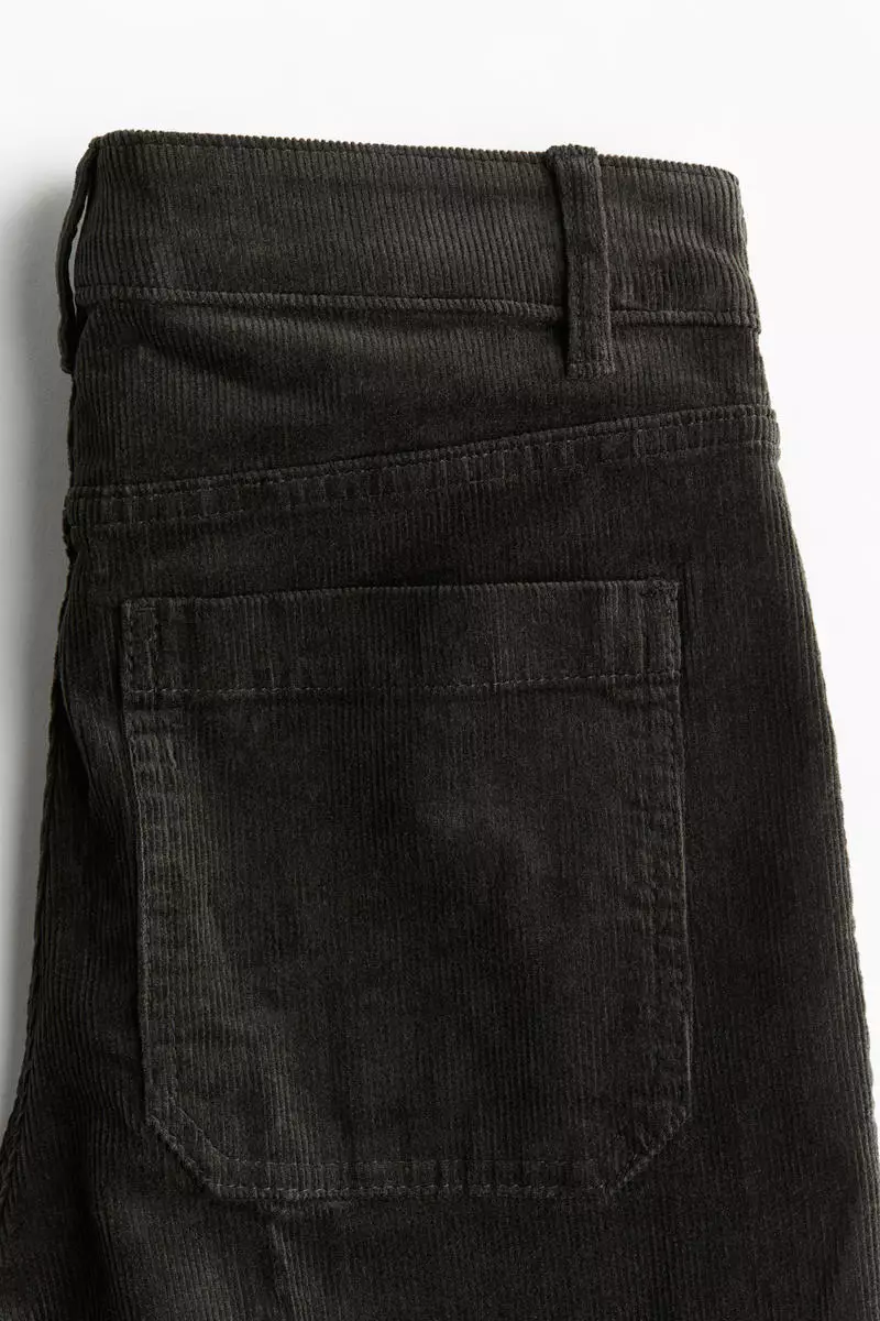 Flared corduroy trousers