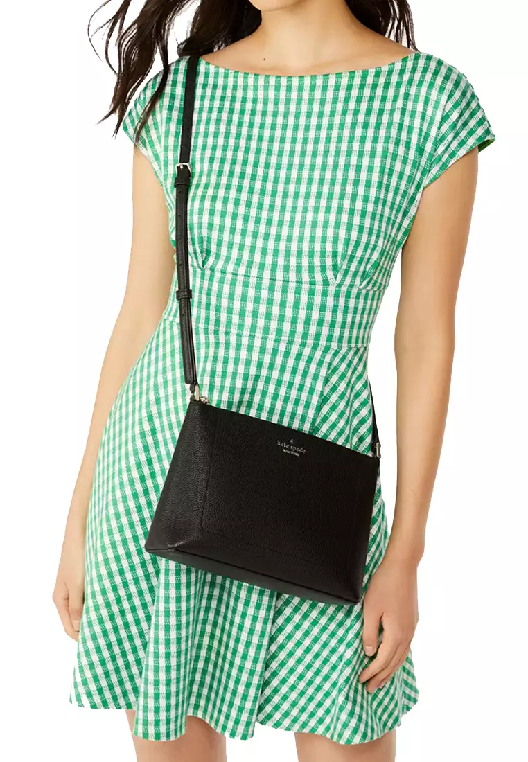 Leila Medium Crossbody Bag in Black KG464