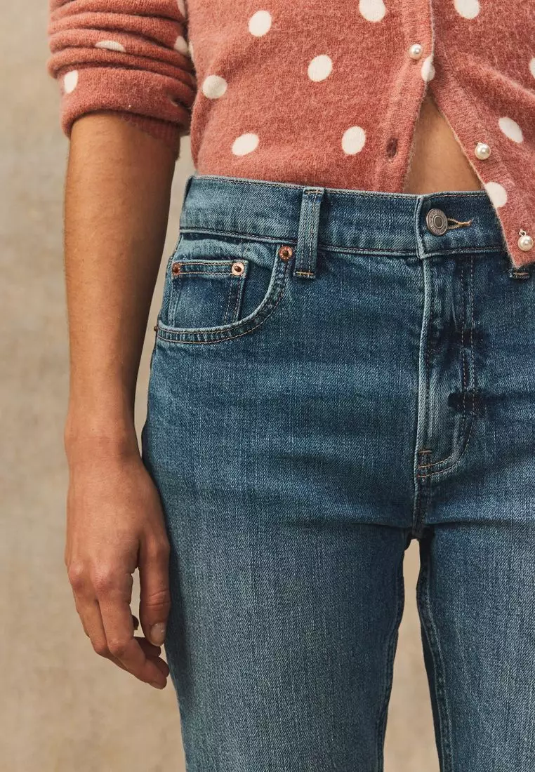 Buy NEXT Cropped Denim Capri Shorts 2025 Online | ZALORA