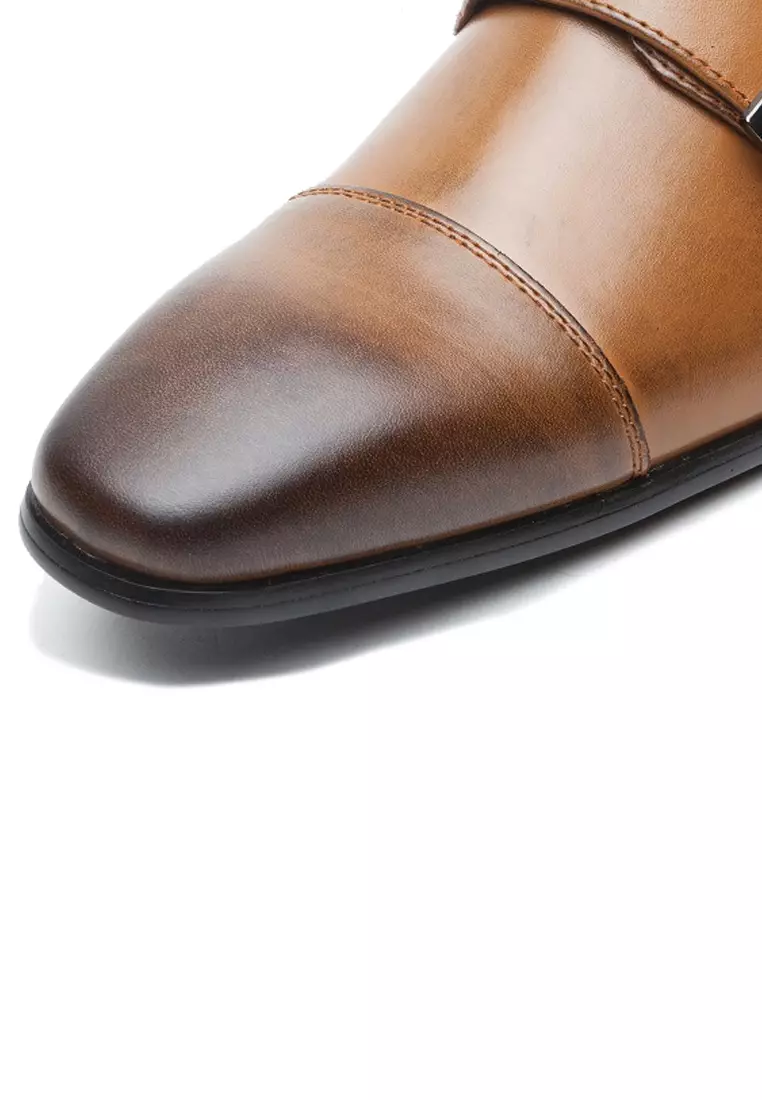 Leather Monk Strap Shoes MC3004-3