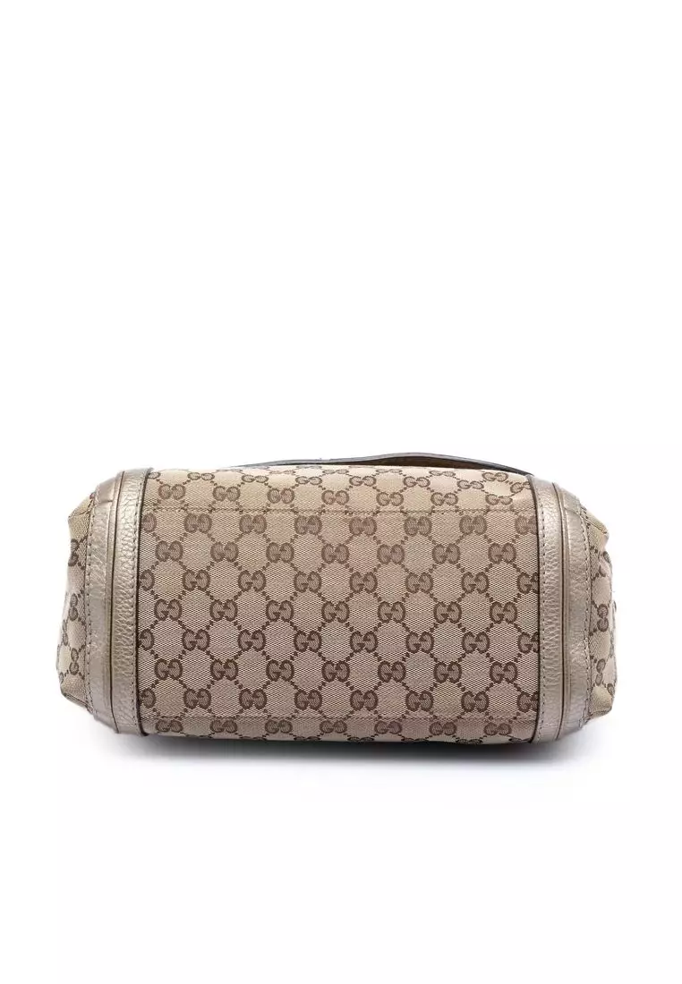 Pre-Loved Gucci Gg Canvas Bella Flap Satchel