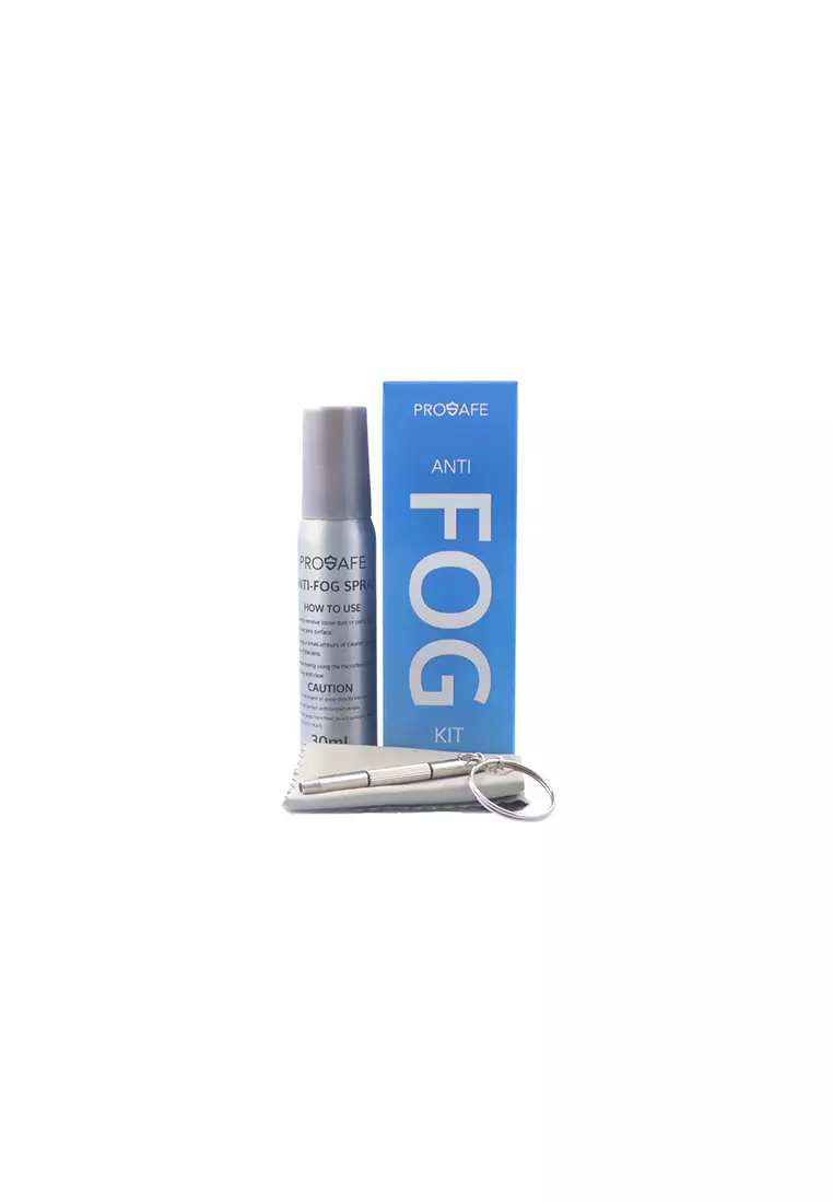 ProSafe Anti-Fog Kit (Lens Spray Cleaner 30ml + Screwdriver + Microfiber Wiper) for Eyewear/Camera/Mobile Accessories