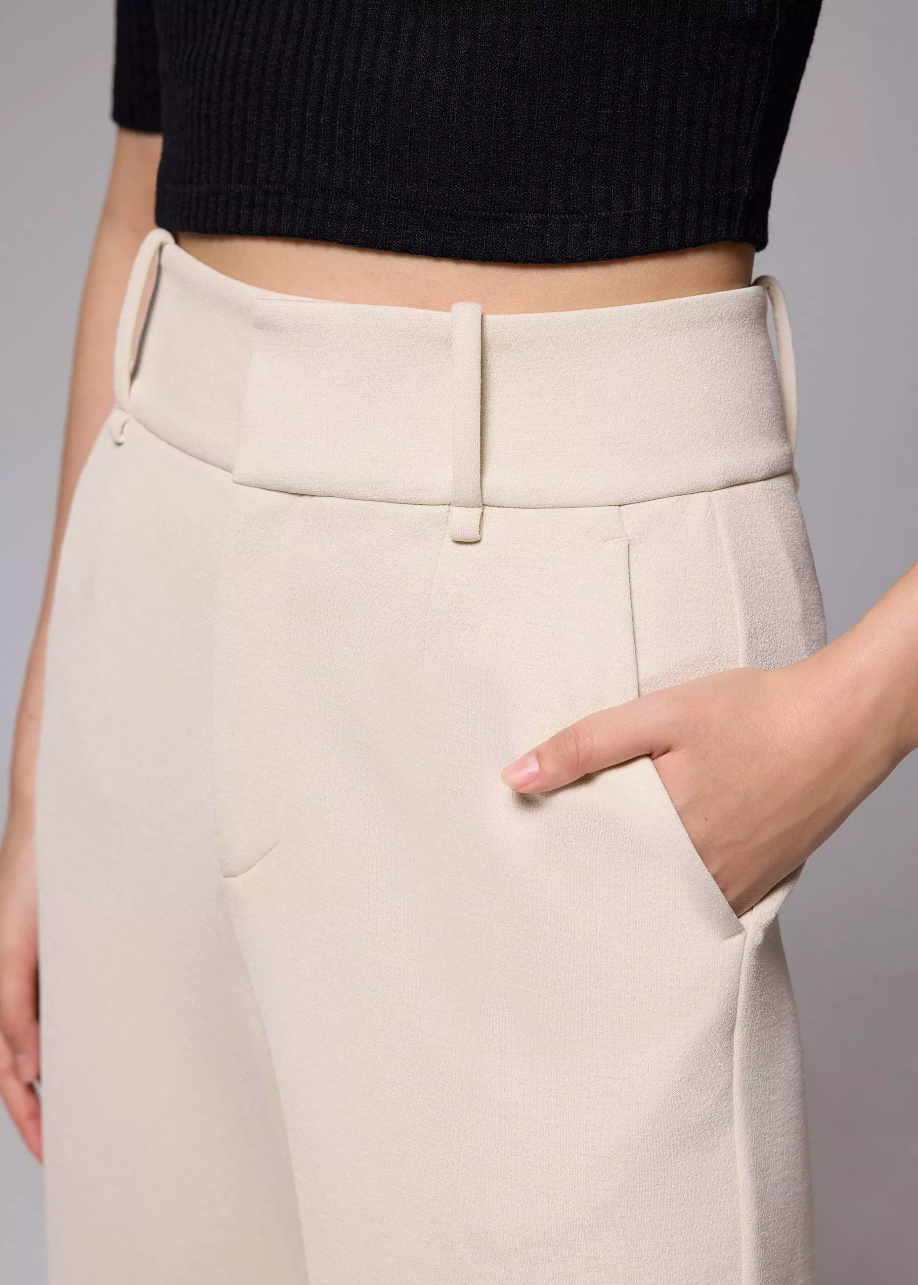 Celana Wanita - Leggy™ Mentari Super High Waist Straight Leg Pants