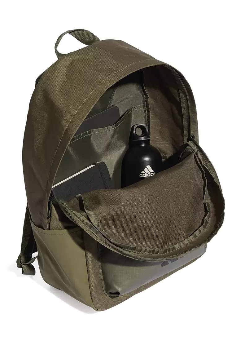 adidas Lifestyle Classic Back-to-School 3-Stripes Backpack Unisex Green IS7042