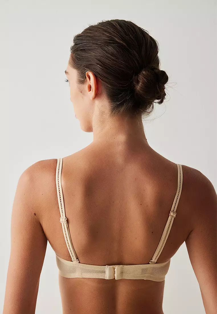 Nude Padded Pop Up Padded Bra