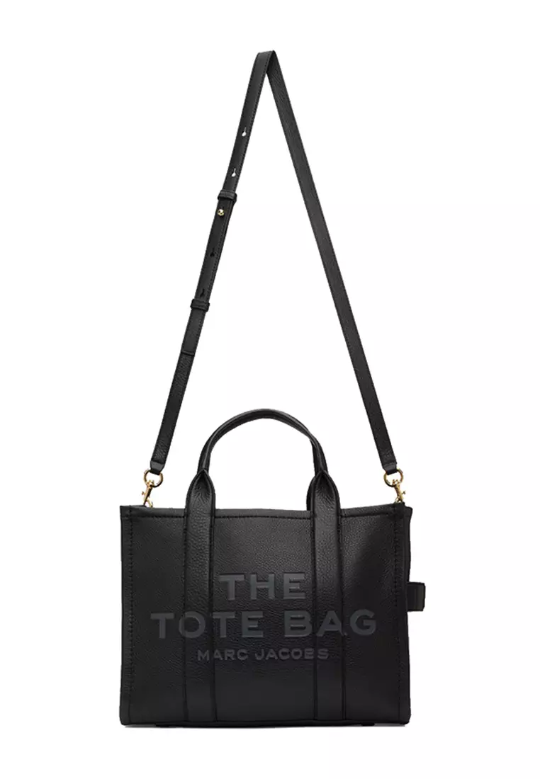 Buy Marc Jacobs MARC JACOBS The Leather Medium Tote Bag Black