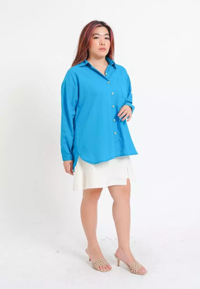 Plus Size Shirt Rui Turquoise