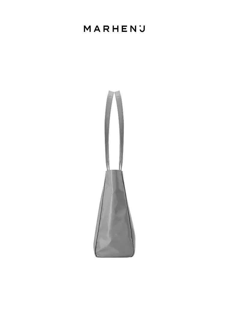 BONA Nylon Shoulder Bag Grey