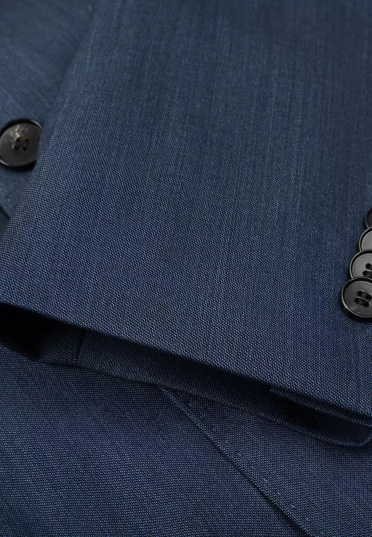 Super 160's Wool  BLAACK Suit Set