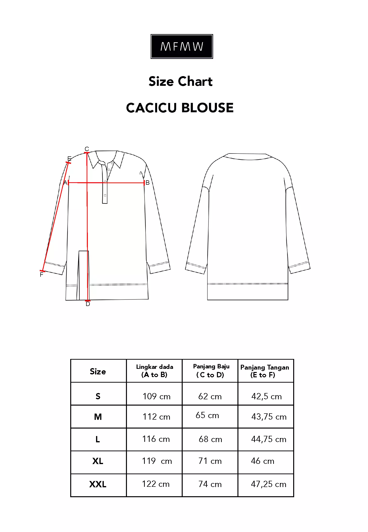 MFMW Cacicu Atasan Blouse Light Grey