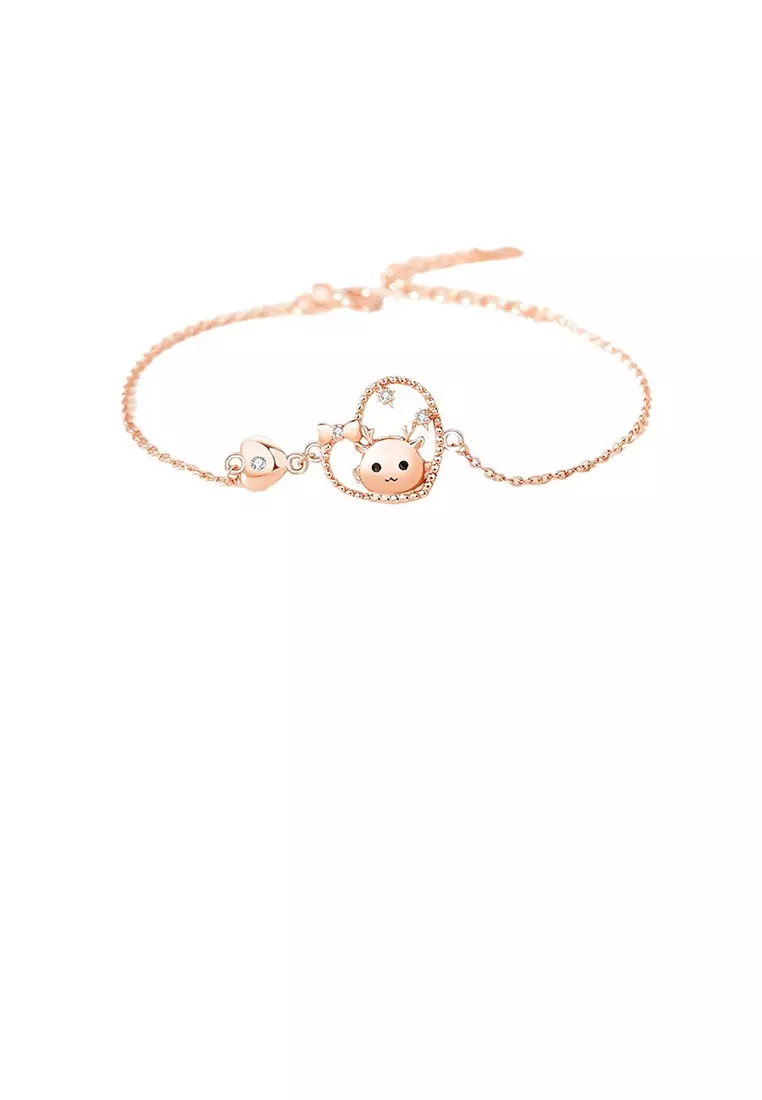 Buy Glamorousky 925 Sterling Silver Plated Rose Gold Fashion and