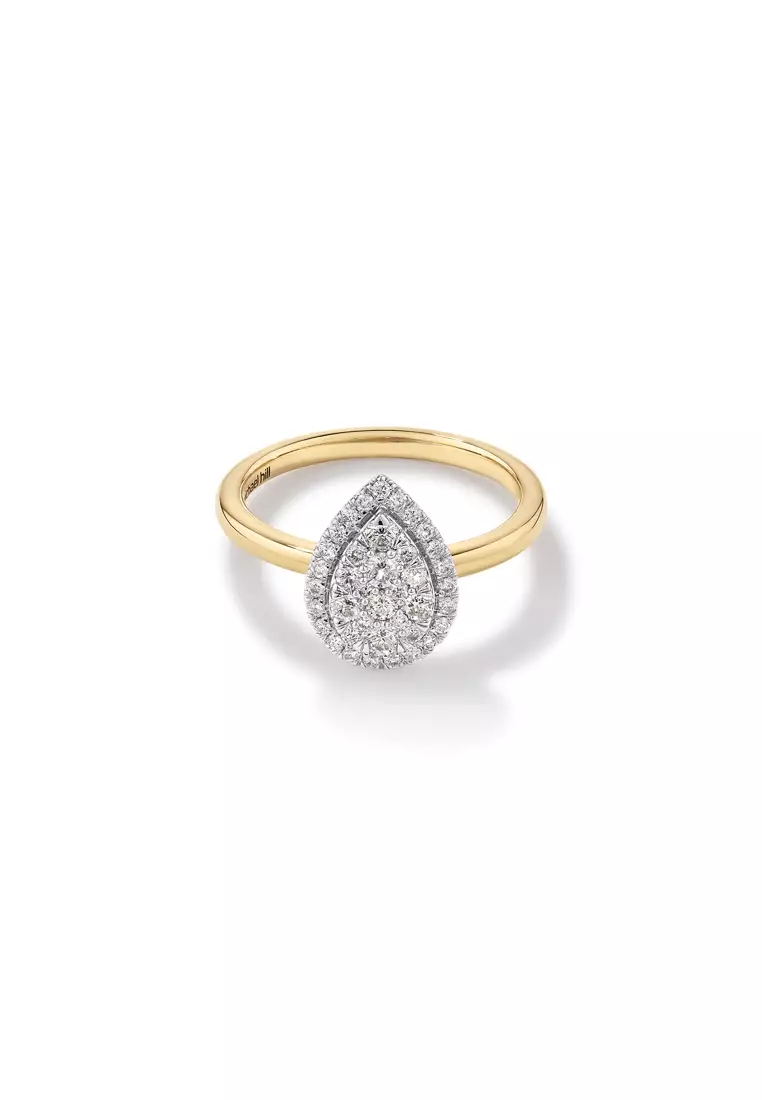 Buy Michael Hill 0.50 Carat TW Pear Shaped Diamond Cluster Ring in