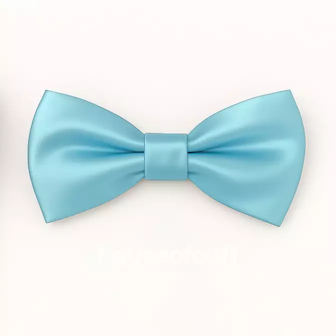Houseofcuff Dasi Kupu Polos Bowtie Pria Bahan Satin Ice Blue