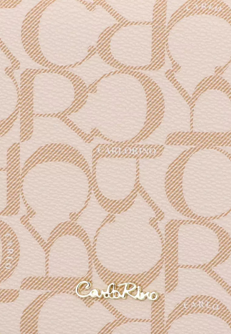 Medium Beige Carlo GEO Crossbody