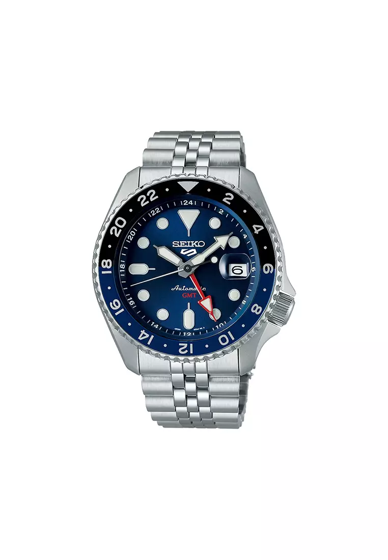 GMT SSK003K1 Automatic Men's Watch | Blue Dial with Silver Stainless Steel Band