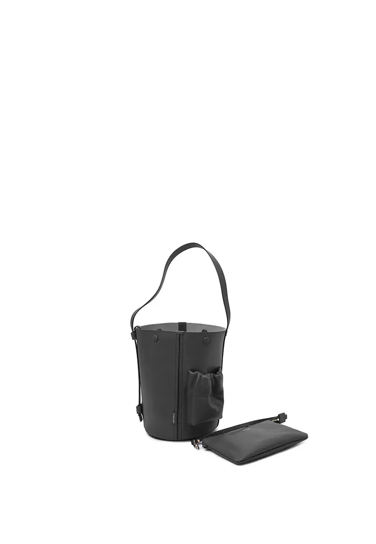 ORUKAMI Pocket Convertible Bucket Tote Small II - Black