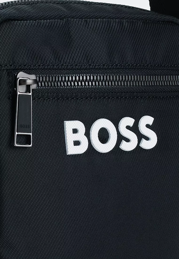 Raised Logo Structured Crossbody Bag - BOSS Mainline
