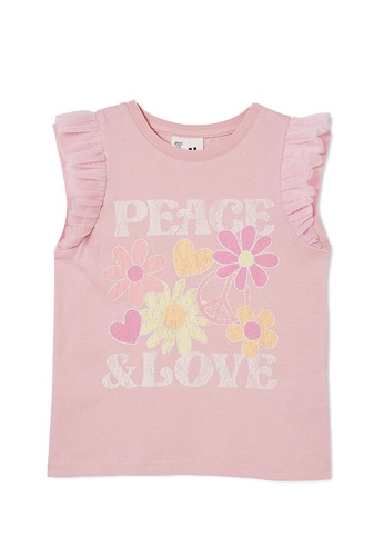 Cotton On Kids pink Party Short Sleeves Top F6E7AKAFEC5486GS_1